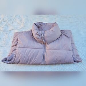 Old Navy Women's Light Pink Puffer Vest Jacket Coat Size XL